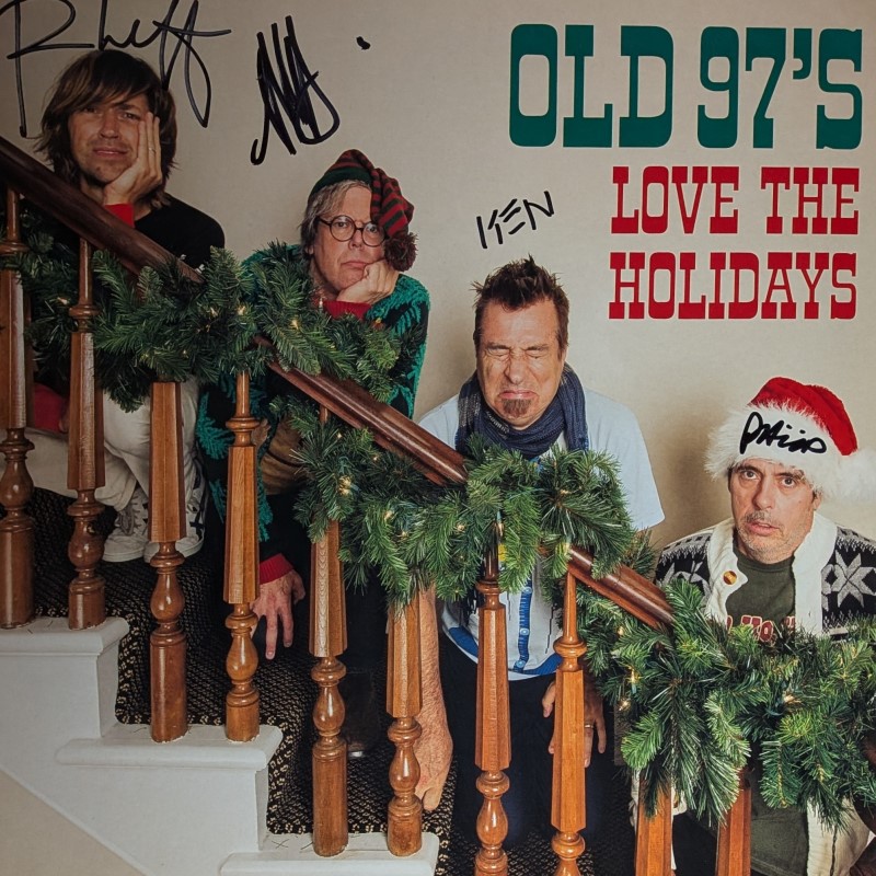 *SIGNED* Old 97's/Love The Holidays (Candy Cane Colored Vinyl)