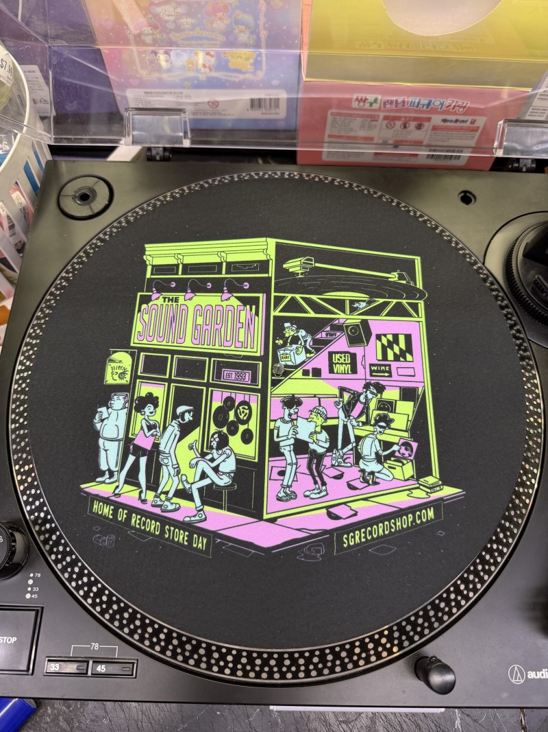 The Sound Garden X Eyeball Fortress/"Storefront" UV/Blacklight Slip Mat