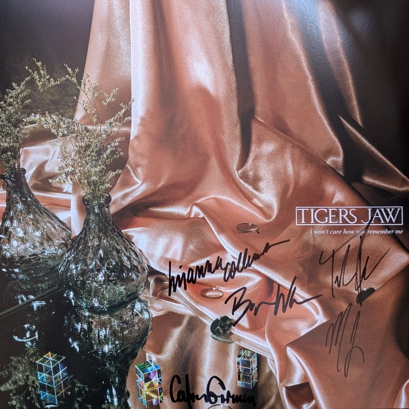 *SIGNED* Tigers Jaw/I Won't Care How You Remember Me (Coke Bottle Green Vinyl)