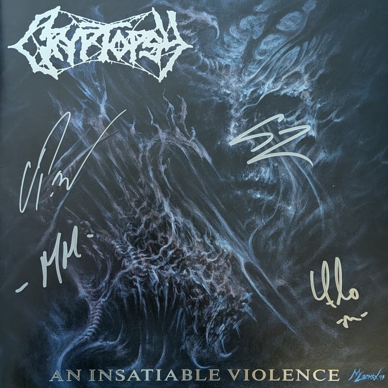 *SIGNED* Cryptopsy/An Insatiable Violence