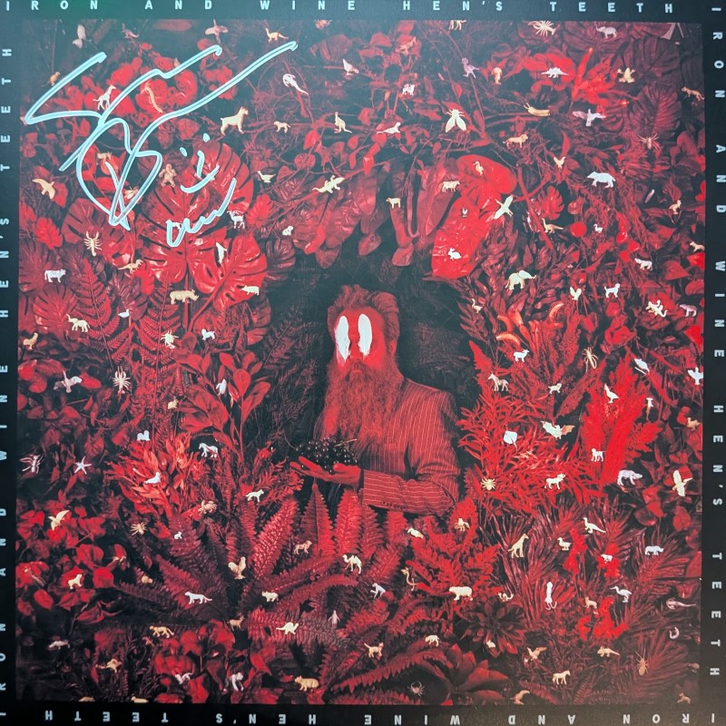 *SIGNED* Iron and Wine/Hen's Teeth (Transparent White Vinyl)
