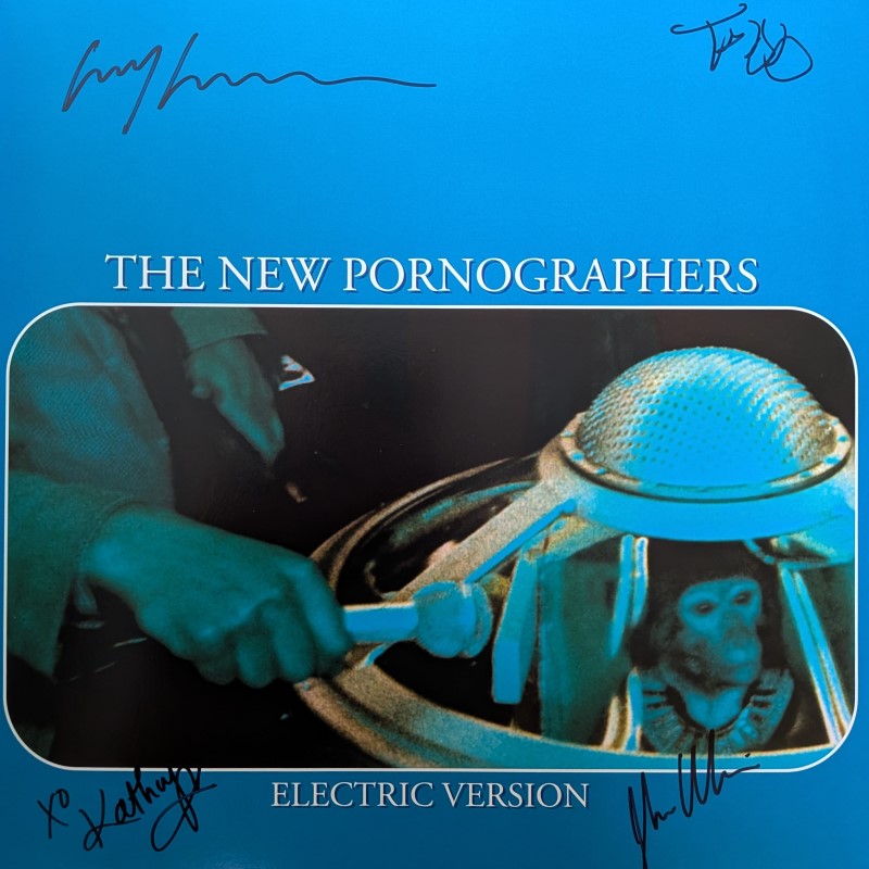 *SIGNED* The New Pornographers/The Electric Version (Opaque Blue vinyl)