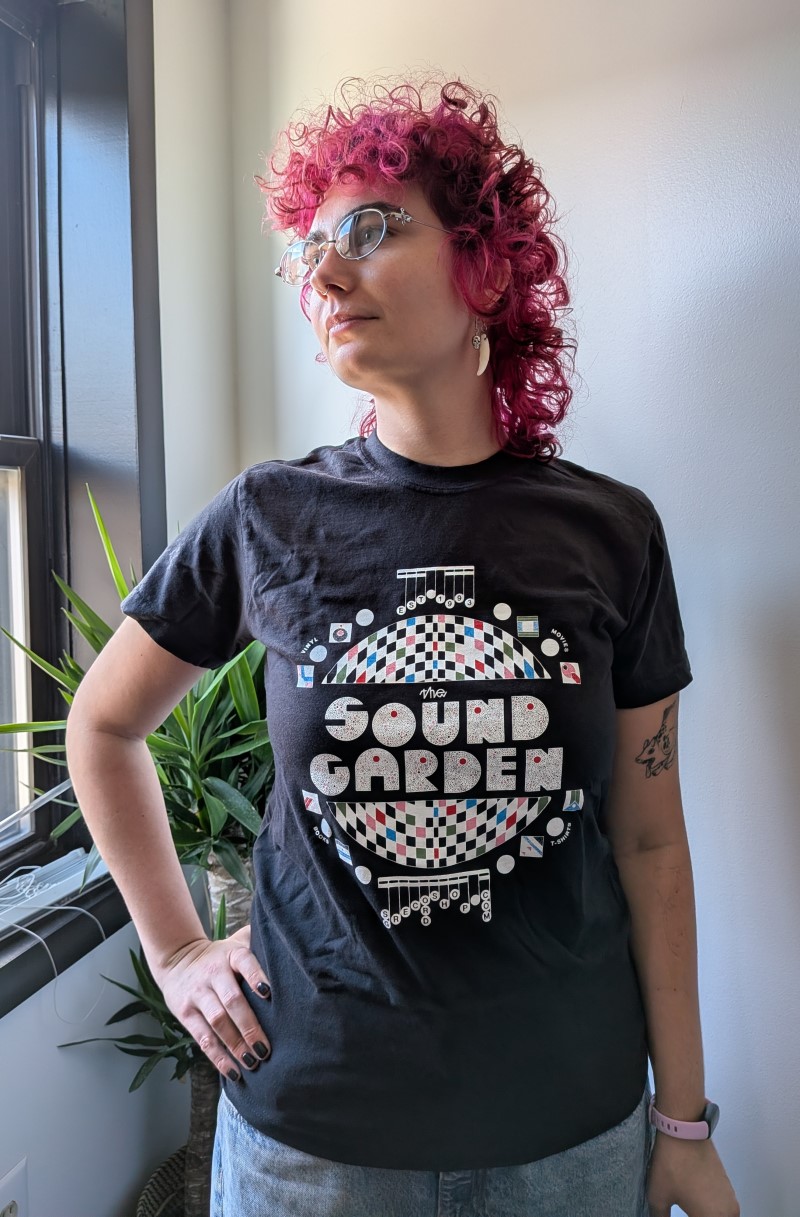 The Sound Garden X Julia Fletcher/"Disco Ball" T-Shirt - Black@Medium