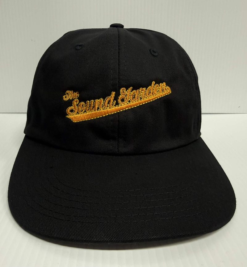 The Sound Garden/"Baseball Logo" Black - Adjustable Dad Hat@One Size Fits Most