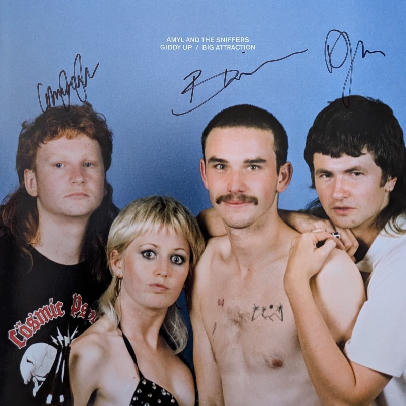 *SIGNED Amyl and The Sniffers/Giddy Up/Big Attraction