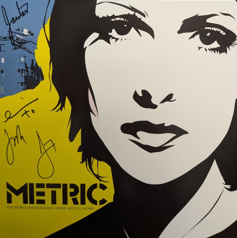 *SIGNED* Metric/Old World Underground, Where Are You Now?