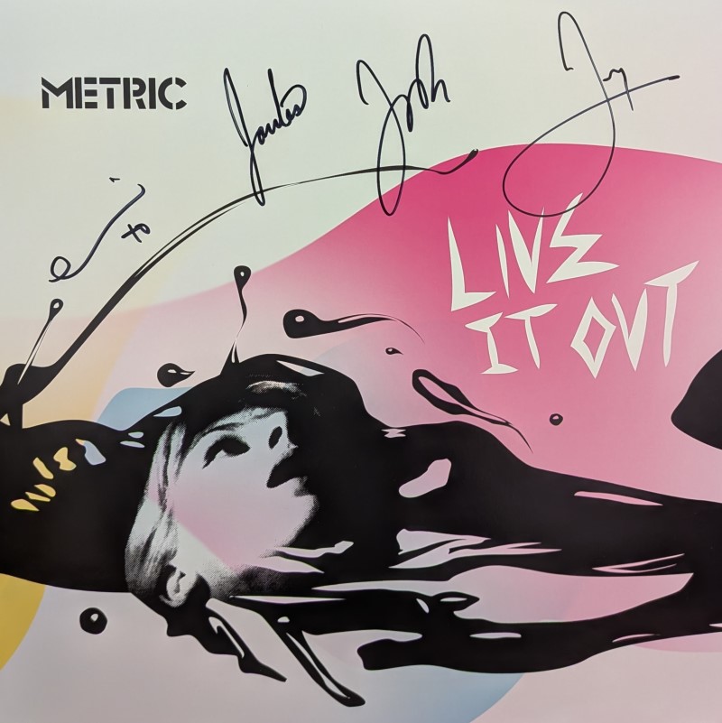 *SIGNED* Metric/Live It Out