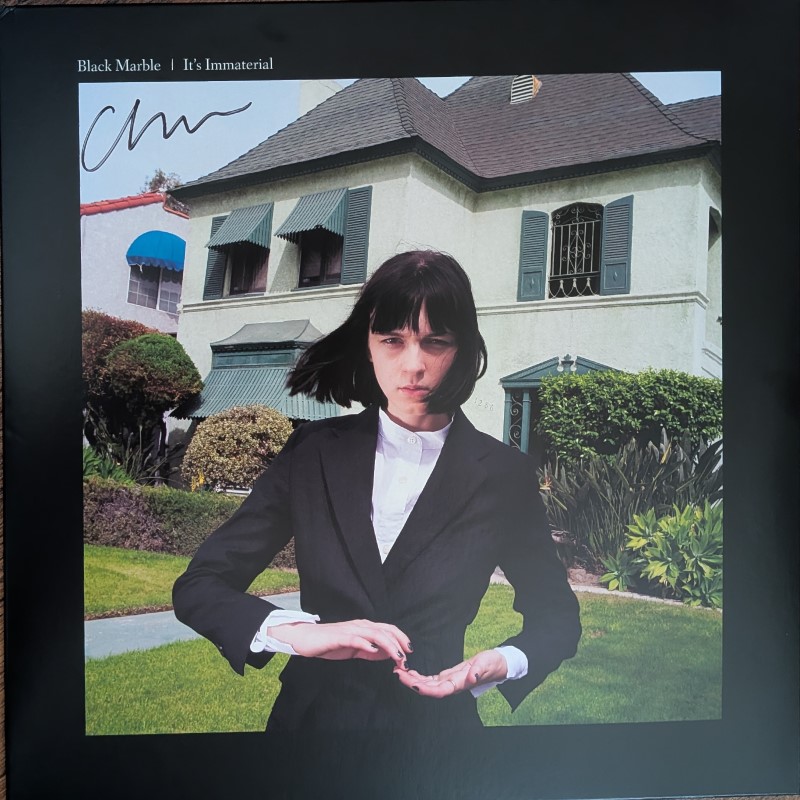 *SIGNED* Black Marble/It's Immaterial (Black and White Marbled Vinyl)