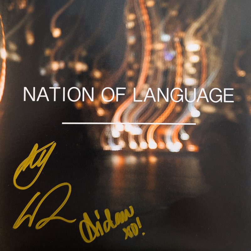 *SIGNED* Nation Of Language/From The Hill