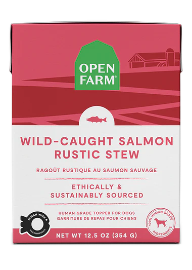 Open Farm Wild-Caught Salmon Rustic Stew Wet Dog Food