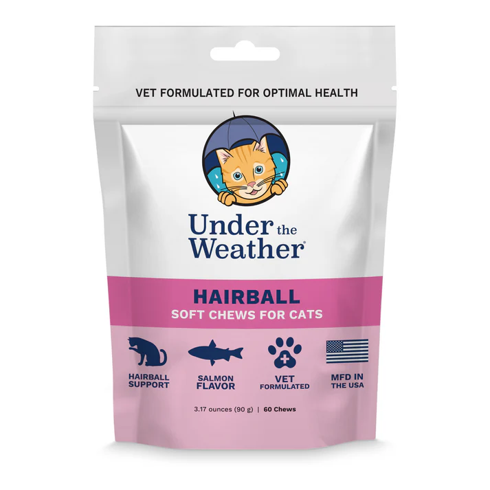 Under the Weather Hairball Support Soft Chews for Cats