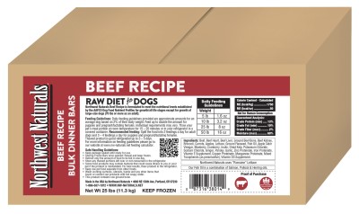 Northwest Naturals Frozen Dinner Bars for Dogs-Beef Recipe