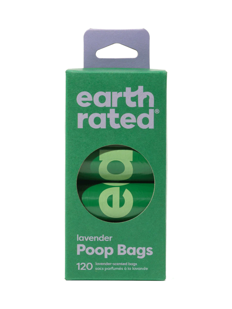 Earth Rated 120 Poop Bags of Refill Rolls-Lavender Scent