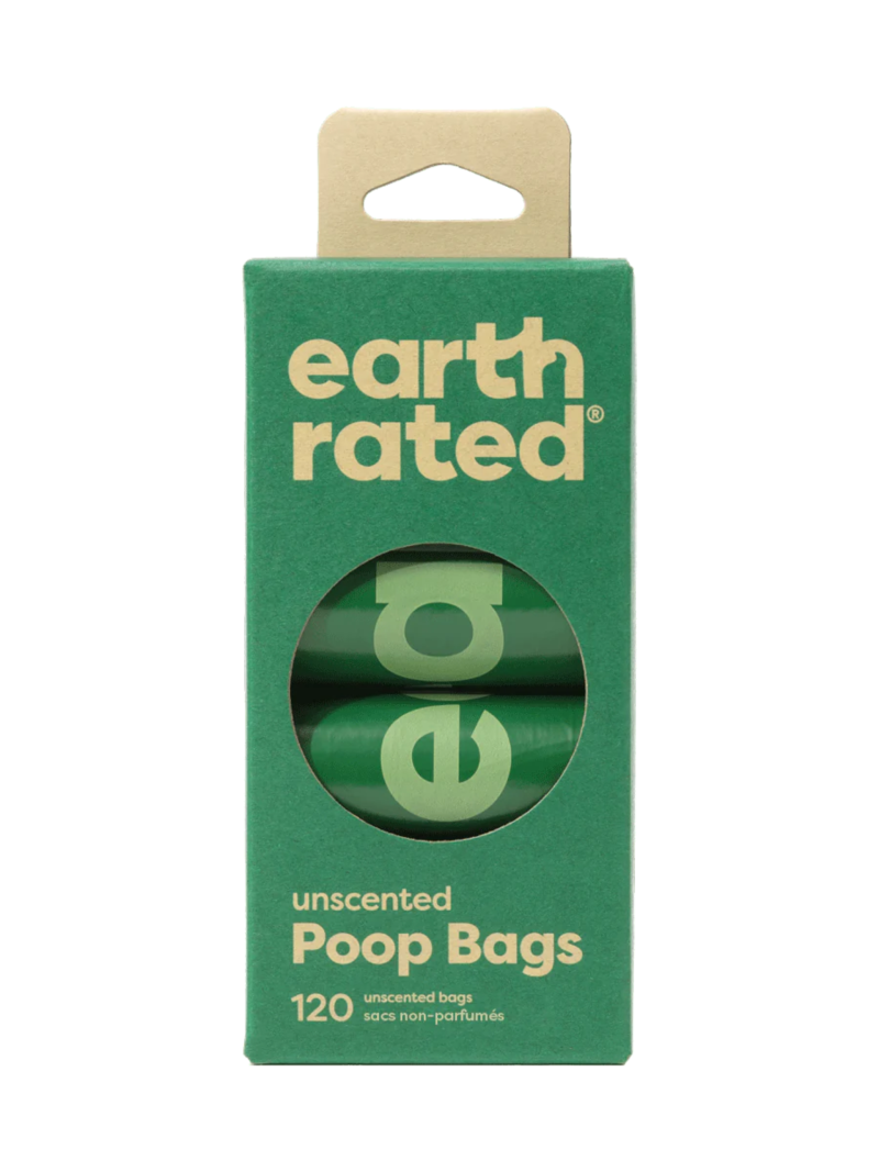 Earth Rated 120 Poop Bags of Refill Rolls-Unscented