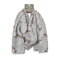Comfies Pet Lover Scarves Bulldog