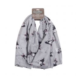 Comfies Pet Lover Scarves Boston Terrier