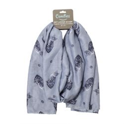 Comfies Pet Lover Scarves Tabby (Silver)