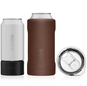 BrüMate Hopsulator Trio Can Cooler-Matte Pecan