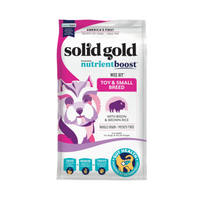 Solid Gold Wee Bit™ Bison, Brown Rice & Pearled Barley Recipe for Small Breed Dogs