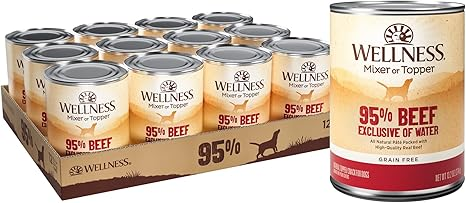 Wellness 95% Beef Mixer or Topper Dog Food