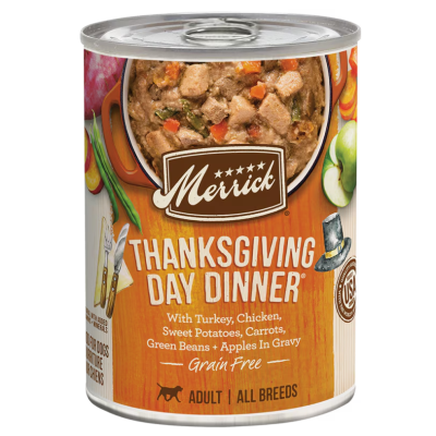 Merrick Grain Free Thanksgiving Day Dinner in Gravy Canned Dog Food