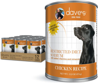 Dave's Restricted Diet Sodium for Dogs-Chicken Recipe