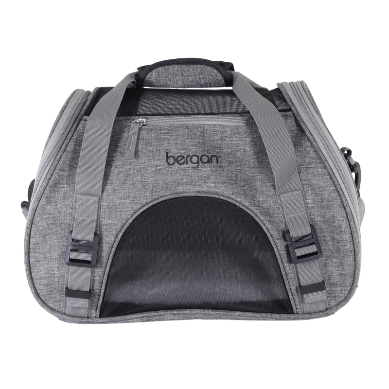Bergan Comfort Carrier for Pets-Heather Grey