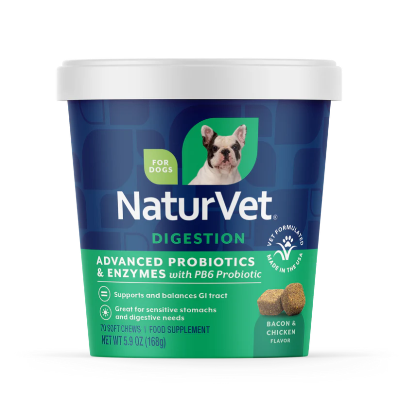 NaturVet Advanced Probiotics & Enzymes Soft Chews