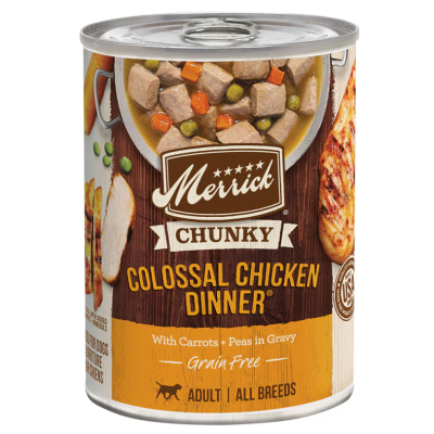 Merrick Grain Free Chunky Colossal Chicken Dinner in Gravy Canned Dog Food