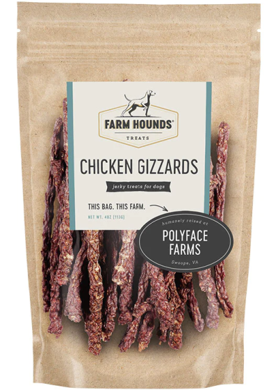 Farm Hounds Chicken Gizzards Jerky Treats for Dogs