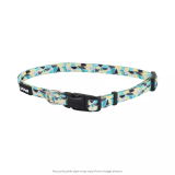 Coastal Pet Products Li'l Pals Adjustable Patterned Dog Collar-Teal Yellow Grey Stained Glass