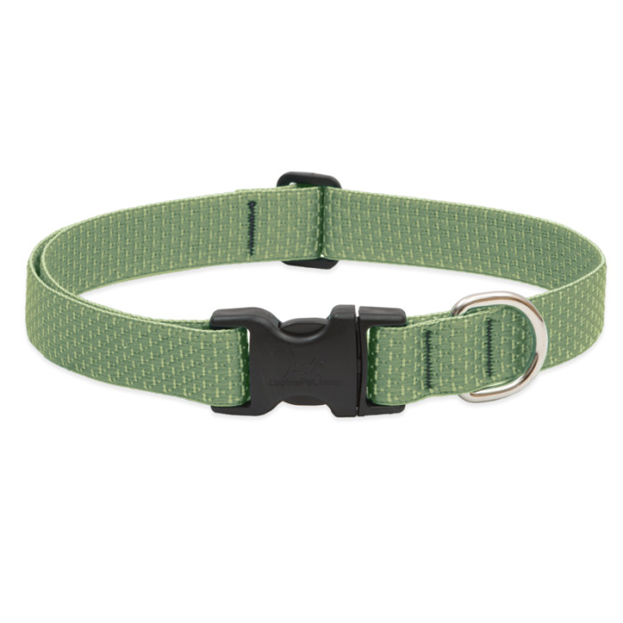 Lupine Pet Eco Adjustable Dog Collar-Moss