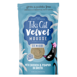 Tiki Cat® Velvet Mousse™-Senior Recipe Chicken & Pumpkin in Broth