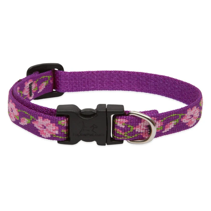 Lupine Pet Original Designs Adjustable Dog Collar-Rose Garden
