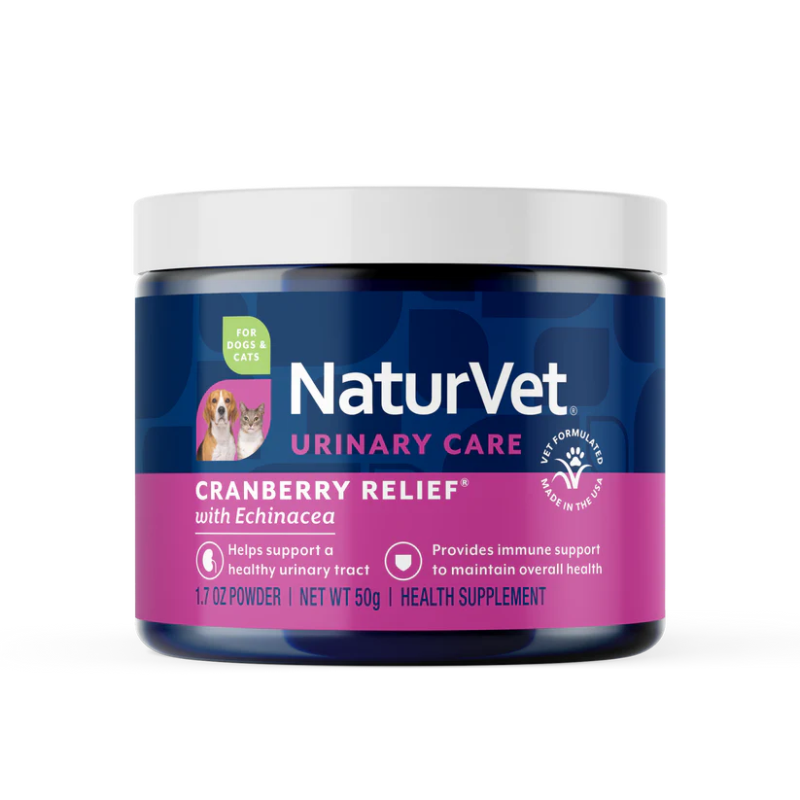 NaturVet Cranberry Relief Powder Plus Echinacea for Dogs and Cats