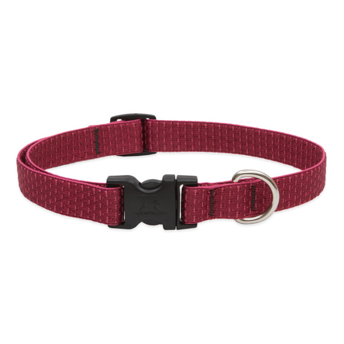 Lupine Pet Eco Adjustable Dog Collar-Berry