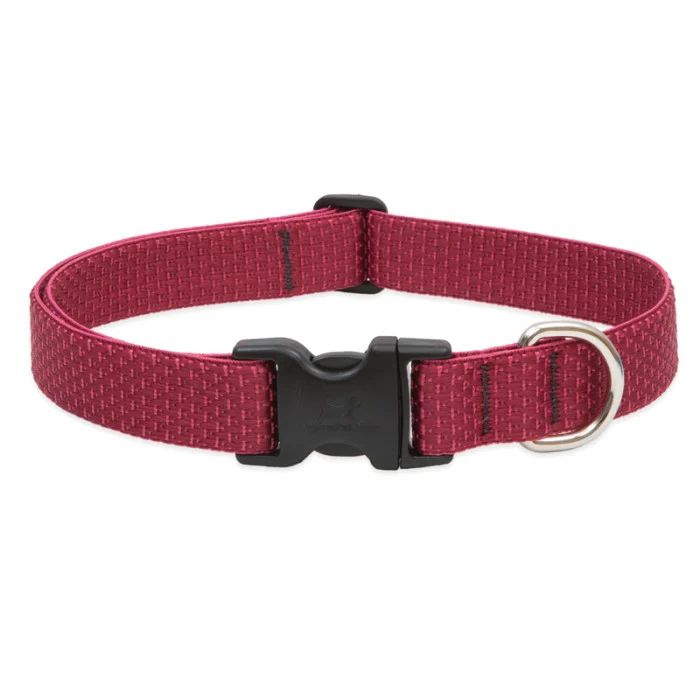 Lupine Pet Eco Adjustable Dog Collar-Berry