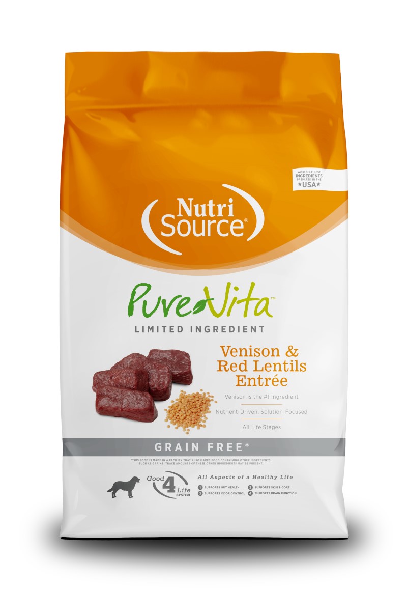 PureVita™ Grain Free Venison and Red Lentils Formula Dog Food