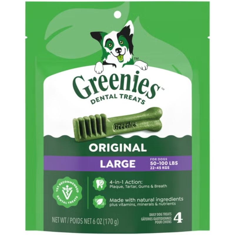 Greenies Adult Dental Dog Treats Large Size-Original Flavor
