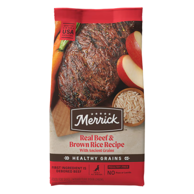 Merrick Classic Healthy Grains Real Beef + Brown Rice with Ancient Grains Recipe Dry Dog Food