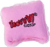 YEOWWW! Catnip Pillow Plush Cat Toy-Pink