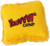 YEOWWW! Catnip Pillow Plush Cat Toy-Yellow