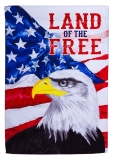 Evergreen Land of the Free Garden Flag