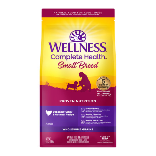 Wellness Complete Health Small Breed Turkey & Oatmeal Dog Food