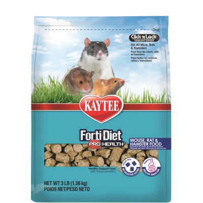 Kaytee Forti-Diet Pro Health Mouse, Rat, and Hamster Food