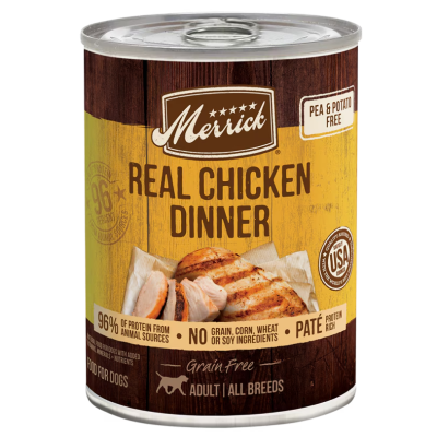 Merrick Grain Free Real Chicken Dinner Canned Dog Food