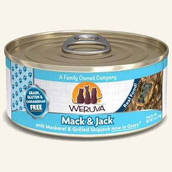 Weruva Mack and Jack With Mackerel and Grilled Skipjack in Gravy for Cats