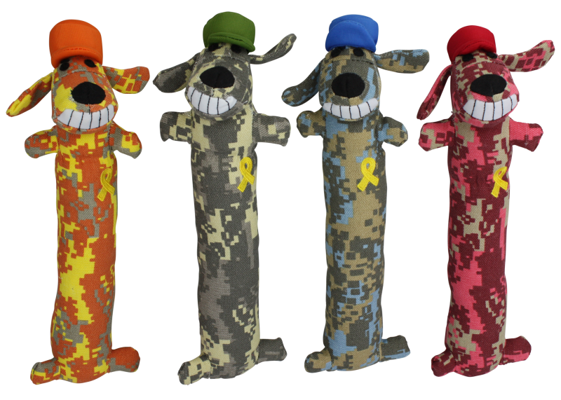 Multipet Loofa Support Our Troops Dog Toy