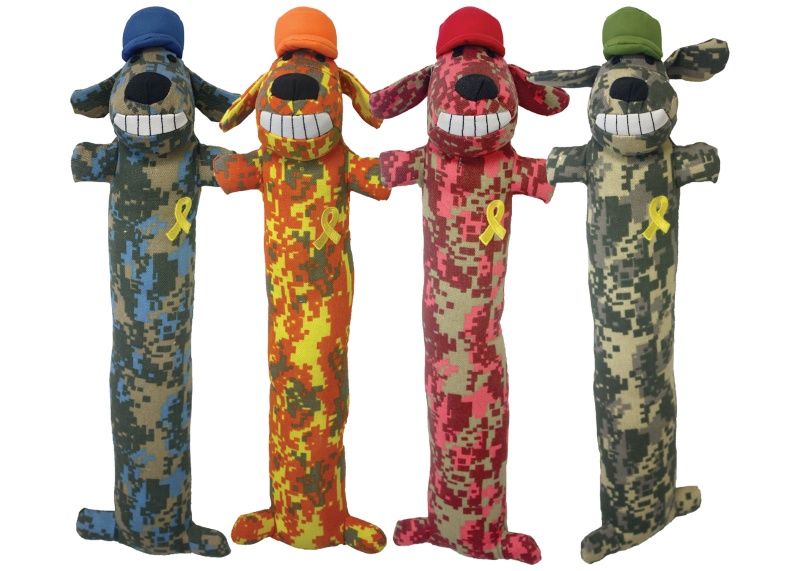 Multipet Loofa Support Our Troops Dog Toy