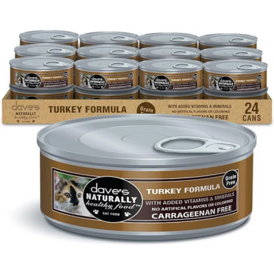 Dave's Naturally Healthy™ Grain Free Canned Cat Food Turkey Formula